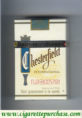 Chesterfield International Lights cigarettes